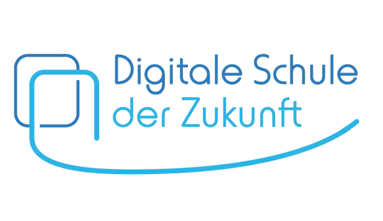 Digitale Schule der Zukunft Logo für die Digitale Schule der Zukunft in blauer Schrift auf hellem Hintergrund.